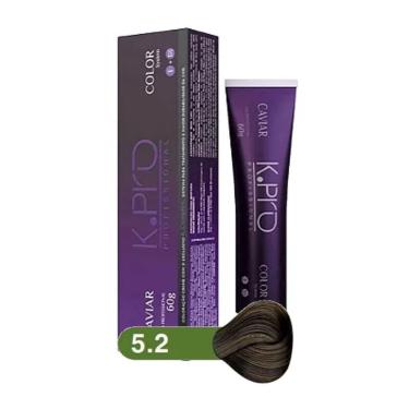 Imagem de Tintura Profissional k.pro Caviar Color 5.2 Castanho Claro Mate Perolizado 60g