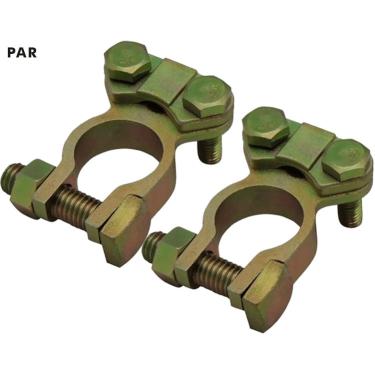 Imagem de Par Terminal Conector Polo Bateria Automotiv Reforçado Sapão