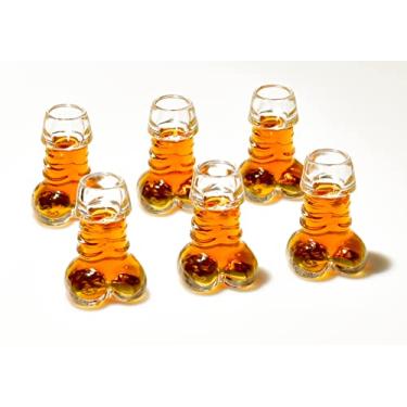 Imagem de Conjunto de 6 copos de shot para tequila, uísque, licor, coquetel, vodca, copo de shot, despedida de solteira, presentes engraçados, fofos, 38 g