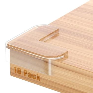 Imagem de TenLaitech Pacote Com 18 Protetores De Canto À Prova Bebês, Cantos E Bordas, Mesa Transparente Extra Grande Para Proteção Segurança, Amortecedores, Móveis Afiados, Formato L