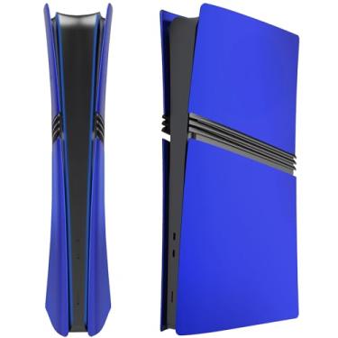 Imagem de IMOFEE Capas De Edição Digital Para O Novo Console Ps5 Pro, Painéis Revestimento Compatíveis Com Acessórios Do Playstation 5, Placa Frontal Proteção Substituição (Azul)