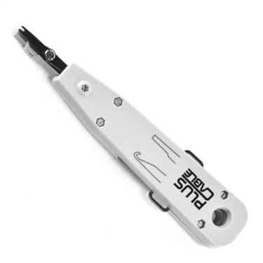 Imagem de PlusCable Alicate Inserção Punch Down Lt-P10 Branco - Compatível Com Rj11 E Rj45