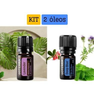 Imagem de Kit 1 Óleo essencial Lavanda 5ML + 1 Óleo deep blue 5ML - Suporte Ansi