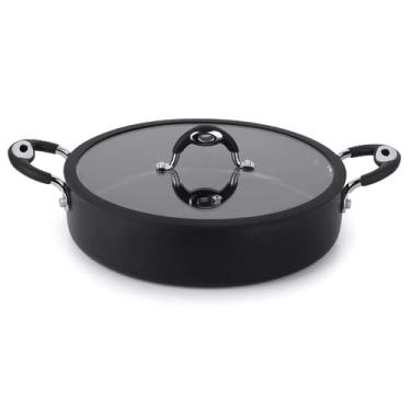 Imagem de Frigideira Tegame 30 Centímetros com Tampa Aluminio Antiaderente Linha Dom Multiflon