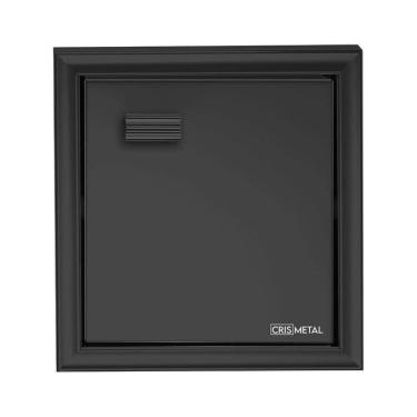 Imagem de Papeleira Embutir Crismetal Black Porta Papel Higienico