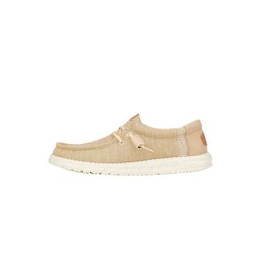 Imagem de Hey Dude Tênis masculino Wally Elevated Basics, Cáqui/Branco, 42