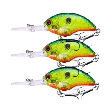 Imagem de Isca De Pesca HENGJIA 13G 9CM Rock Crankbait Minnow Com Anzóis Agudos 