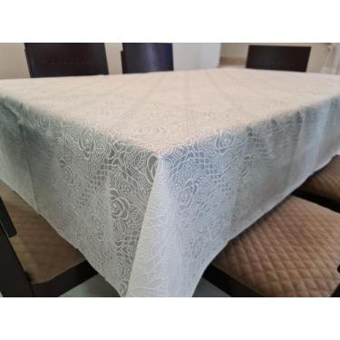 Imagem de Kit Toalha de Mesa 6 Lugares Rendada TNT + Toalha de Cristal - Admirar