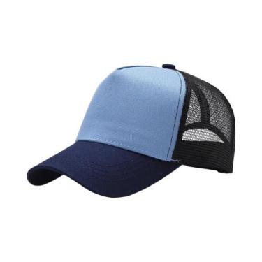 Imagem de Boné de Beisebol Snapback Curvo - Adulto, Malha, Verão, Hip Hop, Ajust
