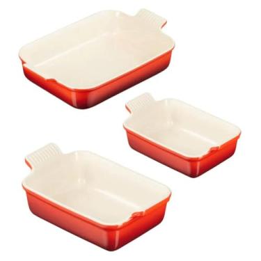 Imagem de Jogo Completo de Travessas Vermelho