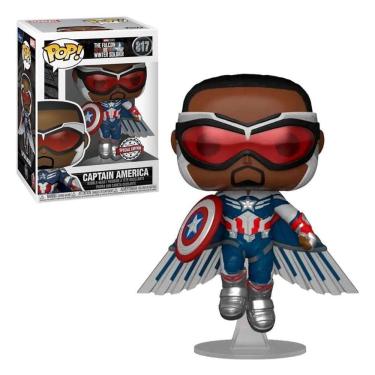 Imagem de Boneco Funko Pop Capitão America Falcão Marvel 817