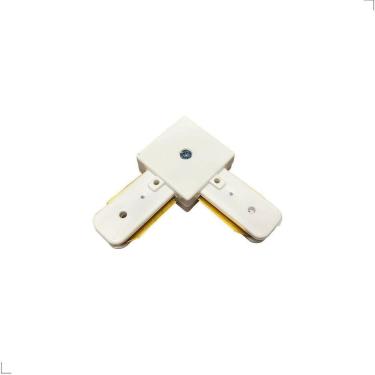 Imagem de Conector Emenda L Para Trilho 2 Fios Eletrificado Sobrepor