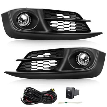 Imagem de RP Remarkable Power FL7054 2016-2017 Honda Civic EX Conjunto de lâmpadas de para-choque de luz de neblina transparente