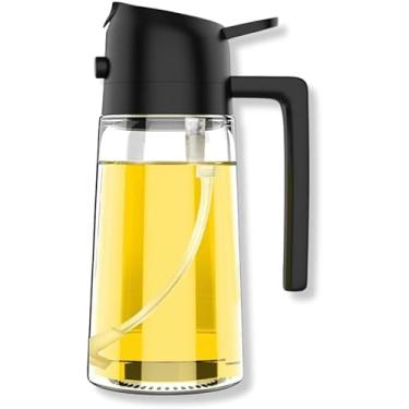 Imagem de Spray e Dosador de Azeite 3 em 1 500ml Galheteiro Borrifador Óleo Vinagre Molhos Cozinha Churrasco Air Fryer