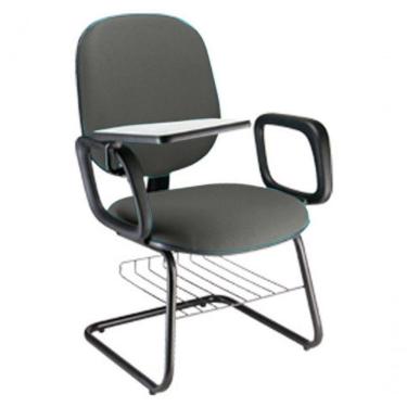 Imagem de Cadeira Universitária Com Prancheta Para Escolas Linha Uno Cinza