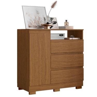 Imagem de Cômoda Sapateira 1 Porta 3 Gavetas Com Nicho Alana Atacama