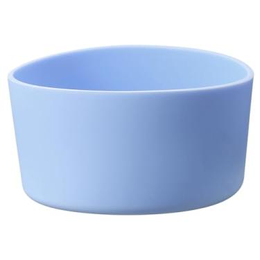 Imagem de Bota de silicone, 1 protetor de manga inferior, capa protetora antiderrapante para garrafa de água, copo de viagem de carro, azul celeste