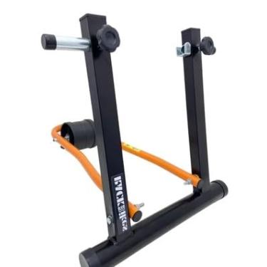Imagem de Rolo de Treino + Suporte PNEU Laranja Ciclismo Aro 20 a 29