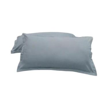 Imagem de Capa De Almofada Em Cores Sólidas Branca, Cinza E Caqui, 2 Peças, Esti