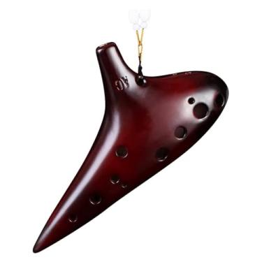 Imagem de ocarina Ocarina 12 furos alto ac, instrumento de tocar, iniciantes, adultos e crianças, presentes profissionais de ocarina para adultos e crianças iniciantes
