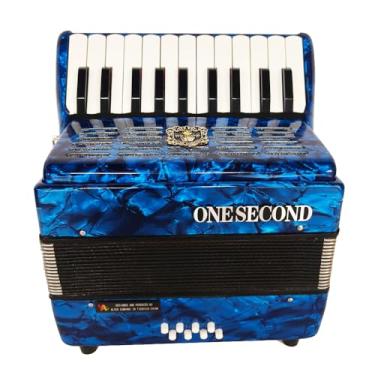 Imagem de Acordeão -22 teclas 8 graves, acordeão de teclado profissional e iniciante, com alças de ombro ajustáveis e mochila (bule)