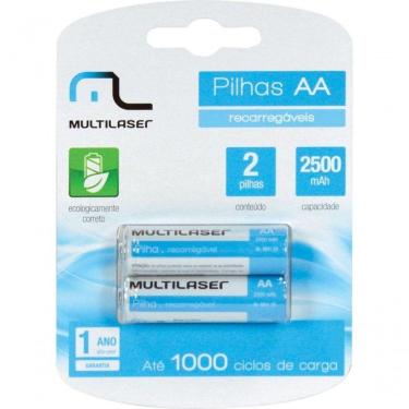 Imagem de Pilha Recarregável Aa 2500mah C/ 2