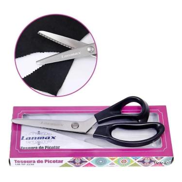 Imagem de 2X Tesoura Zig Zag Picotar Lanmax, Tecido Eva T
