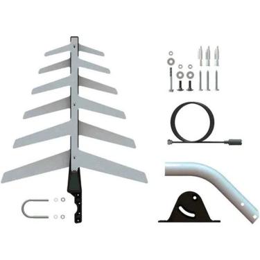 Imagem de Kit Antena Externa Digital Aquário Dtv-1500 + Acessórios