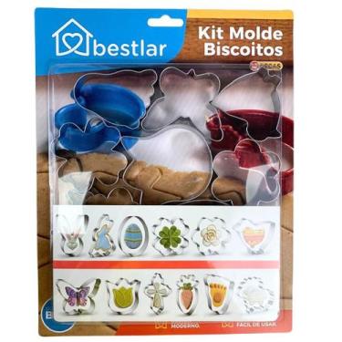 Imagem de Conjunto Molde para Biscoito Variados 12 Peças - Central