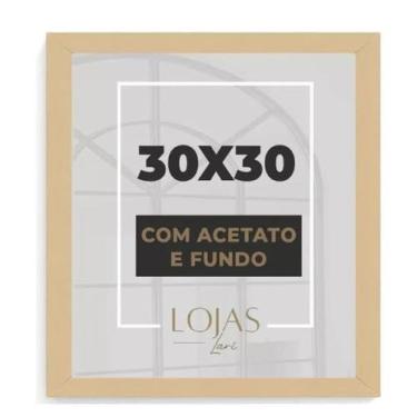 Imagem de Kit 2 Molduras 30x30cm Com Acetato Quadros Fotografia Poster Foto - - 