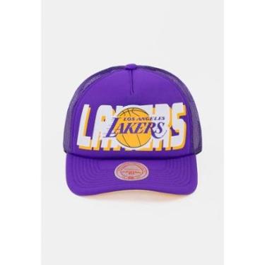 Imagem de Boné Mitchell & Ness Aba Reta Los Angeles Lakers Masculino-Masculino