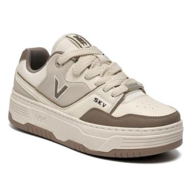 Imagem de Tênis Feminino Via Marte Casual Conforto Original 225-010 Cor:MarfimTa
