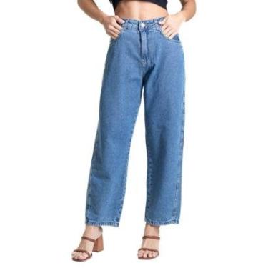 Imagem de Calça Jeans Sawary Barrel - 282908 - Azul 38-Feminino