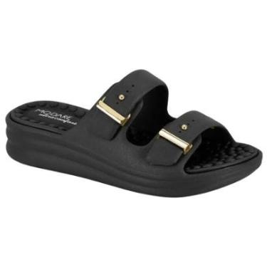 Imagem de Sandália Papete Flat Casual Feminino Modare 7214.100 Preto-Feminino