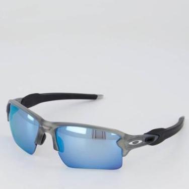 Imagem de Óculos de Sol Oakley Flak 2.0 XL Matte Cinza e Azul-Unissex