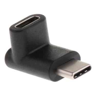 Imagem de Adaptador Usb-c Macho Para Usb Tipo C Femea 90 Graus - WS