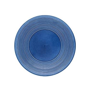 Imagem de Prato de macarrão redondo de cerâmica plano de 30,5 cm grande porcelana restaurante bife pratos de jantar casa criativo prato de frutas ocidentais para micro-ondas lava-louças (cor: C)