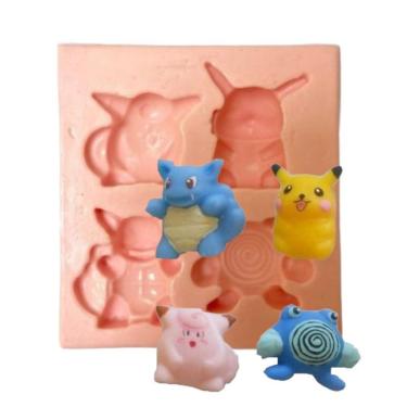 Imagem de Molde De Silicone Kit Pokemon