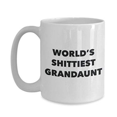 Imagem de Caneca Grandaunt - Xícara de café - Grandaunt World's Shittiest Grandaunt - Presentes de vovô - Ideia engraçada de
