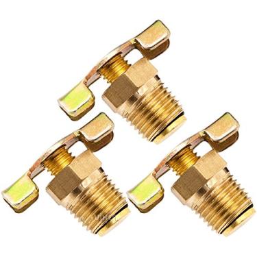 Imagem de Vixen Horns Válvula de drenagem estilo asa NPT de 1/4" para tanques de trem/buzina de ar (pacote com 3) VXA7010-3