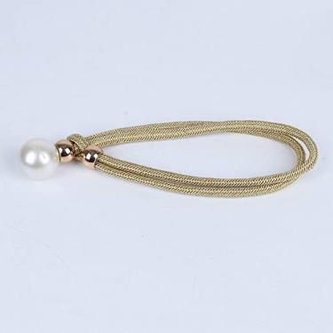 Imagem de Suportes para cortinas Alça de cortina sem perfurações Tira de pérolas amarradas acessórios de cortina de corda, T6,4 pcs