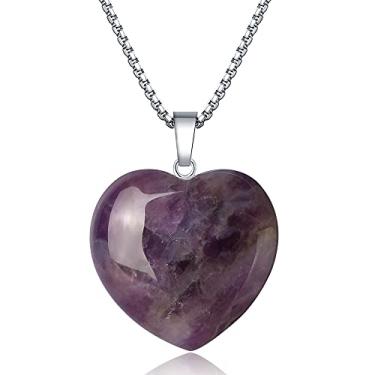 Imagem de XIANNVXI Colar feminino, Pedra, Sem Pedra Preciosa