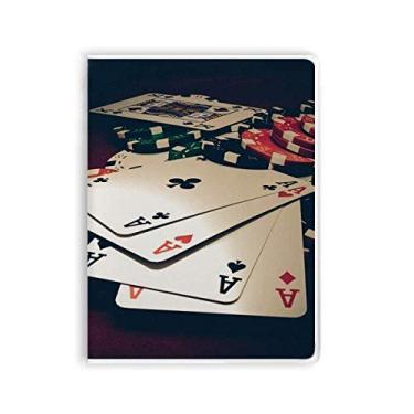 Imagem de Fichas de pôquer para jogos de fotos, caderno de chiclete, diário de capa macia