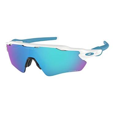 Imagem de Oakley Radar EV Path 920857 38M Polished White/Prizm Sapphire Sunglasses For Men+BUNDLE with Oakley Accessory Leash Kit