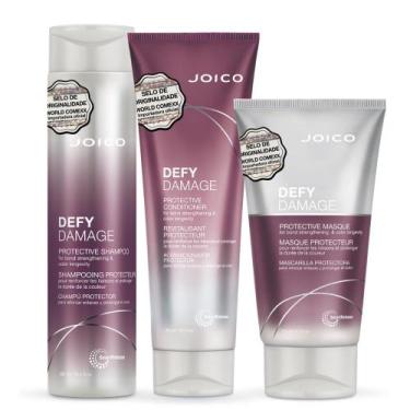 Imagem de Kit Triplo Joico Defy Damage (Shampoo, Condicionador E Máscara) - Kits