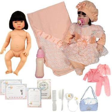 Boneca Bebe Reborn Barata Menina Loira 23 Acessorios De Luxo - Cegonha  Reborn Dolls - Boneca Reborn - Magazine Luiza