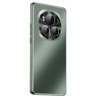 Imagem de LTLMYDAM Capa de PC fosca para Honor Magic 6Pro/Magic 6, lente de metal, cobertura total, à prova de choque, ultrafina, à prova d'água e à prova de óleo, capa rígida, verde, 70 Pro+