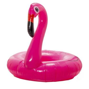 Imagem de Boia Rosa de Flamingo GG Para Crianças Suporta Bastante Peso - ELITE