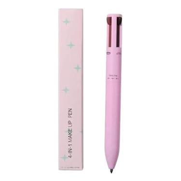 Imagem de Lápis Delineador Multi-efeito, Caneta Contorno de Sobrancelha, Longa Duração, Cosméticos Impermeáveis, Lip Liner, Maquiagem, 4 em 1 (IMPOSTO INCLUSO no valor da compra) (#01 ROSA)