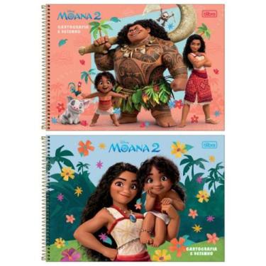 Imagem de Kit c/ 2 Caderno de Desenho Espiral Moana 80 folhas - Tilibra